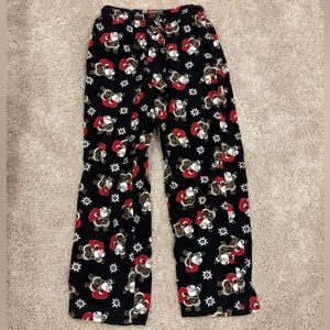 Black Santa Pajama Pants - Saddleback